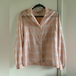 Baby Pink Gingham Buttonup